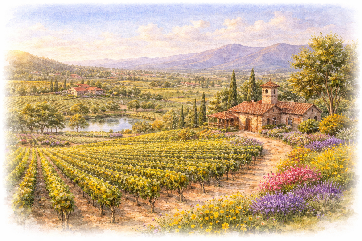 Scenic Southern California landscape introducing weekend activities